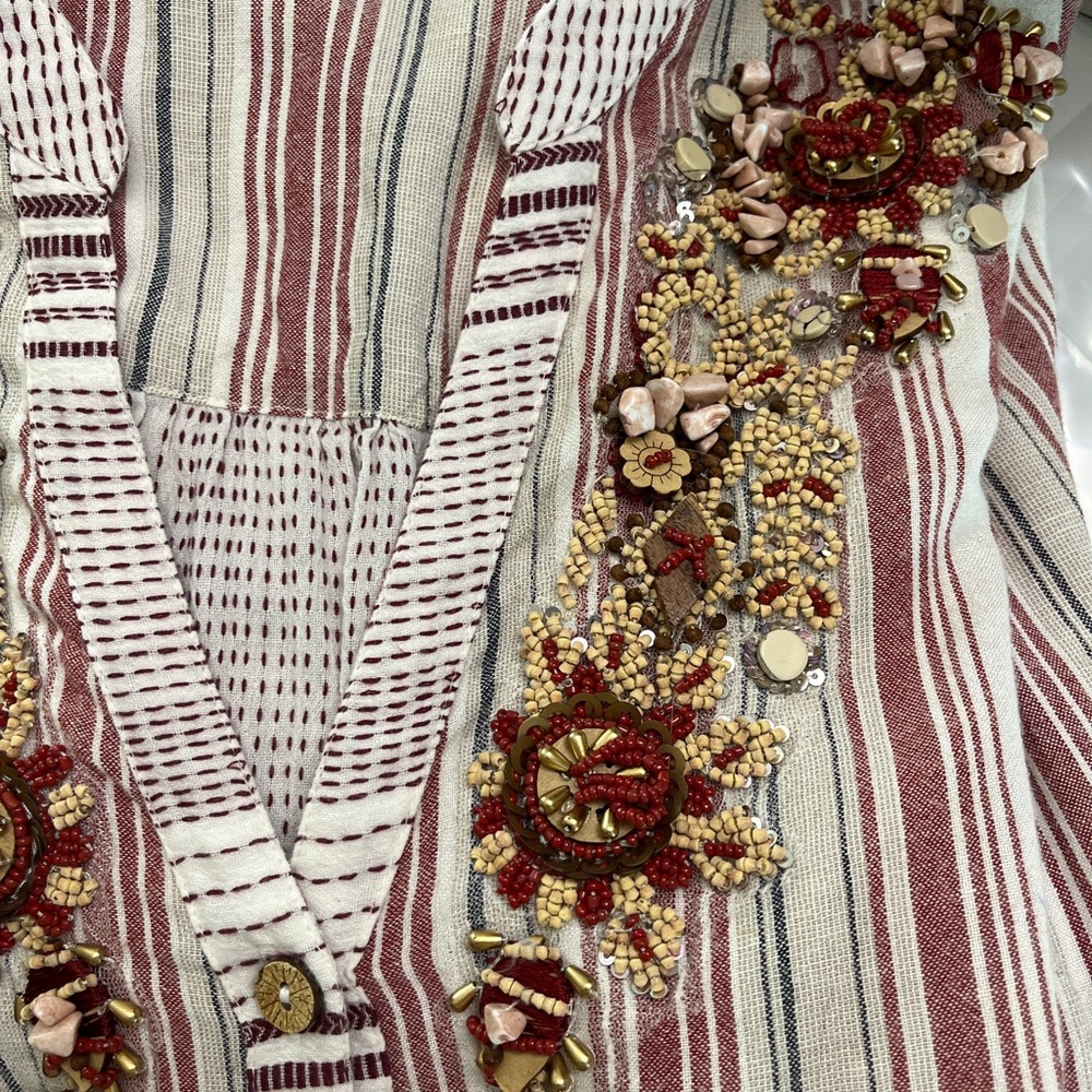 Soft Surroundings Multicolor Striped Button Down … - image 7